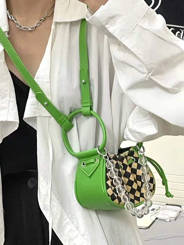 Универсальные шахматы, маленькая зеленая сумка на одно плечо, коллекция 2021