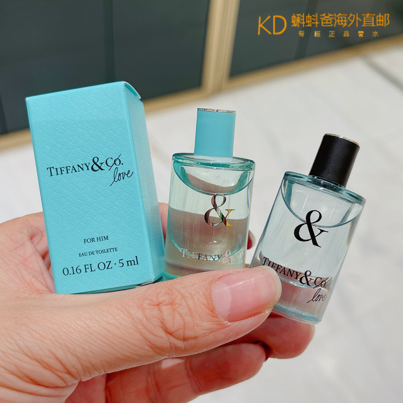 Tiffany Love Eau De Toilette for Women and Men Q Version Sample for Her 5ml Couple's Fragrance