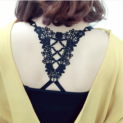 Summer backless ທີ່ສວຍງາມ back lace ສາຍບ່າ butterfly ສາຍບ່າກັບຄືນໄປບ່ອນ cross shoulder ສາຍ underwear non-slip ມີສາຍ bra ສົ່ງຟຣີ