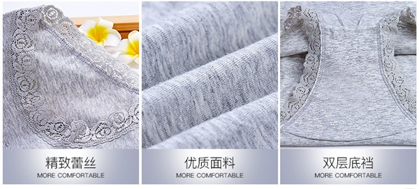 Mô hình bùng nổ cotton cao eo ren đồ lót nữ thoáng khí và thoải mái cotton 100% áo khoác cotton đồ lót nữ Yunmenglan quần lót cạp cao