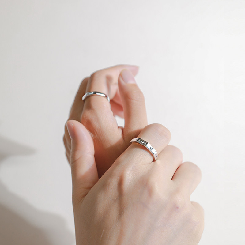 Bague mixte en Argenterie - Ref 3086232 Image 4