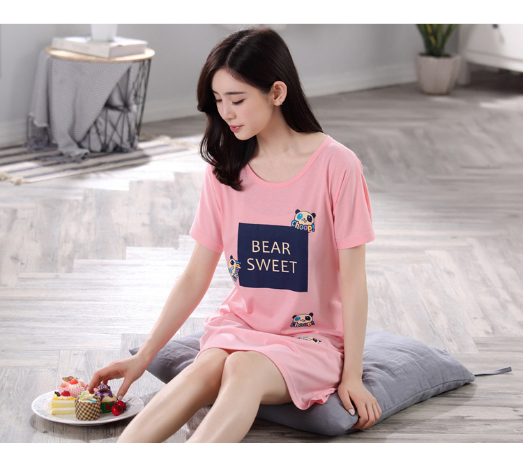 Đặc biệt hàng ngày mùa hè Hàn Quốc nightdress ladies bông ngắn tay áo XL vest đồ ngủ mùa hè không tay dịch vụ nhà