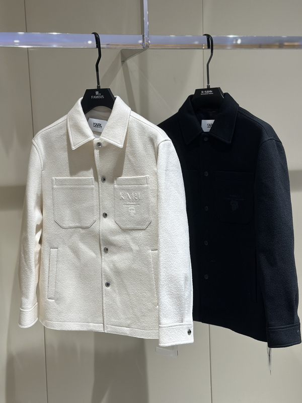 Karl Lagerfeld 24 Autumn and Winter New Men's Lapel Wool Coat Jacket Karl Lagerfeld 24 Autumn and Winter New Men's Lapel Wool Coat Jacket