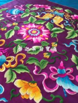Jinyue Luosu embroidery solemn eight treasures master monk worship bedding silk fabric workmanship fine factory direct sales