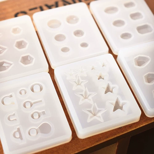 Серьги, подвеска, силиконовая форма ручной работы, «сделай сам», с драгоценным камнем, зеркальный эффект