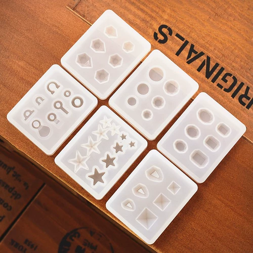 Серьги, подвеска, силиконовая форма ручной работы, «сделай сам», с драгоценным камнем, зеркальный эффект