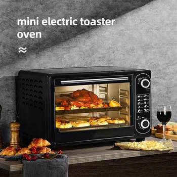 Multifunctional Electric Oven Household Large Capacity 13L25L48L Oven English Electric Oven Cross-Border E-Commerce