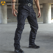 Ruling Officer IX8 Tactical Long Pants Men Spring Autumn Waterproof Wear and wear military fan multiple pockets for training pants Outdoor workwear pants