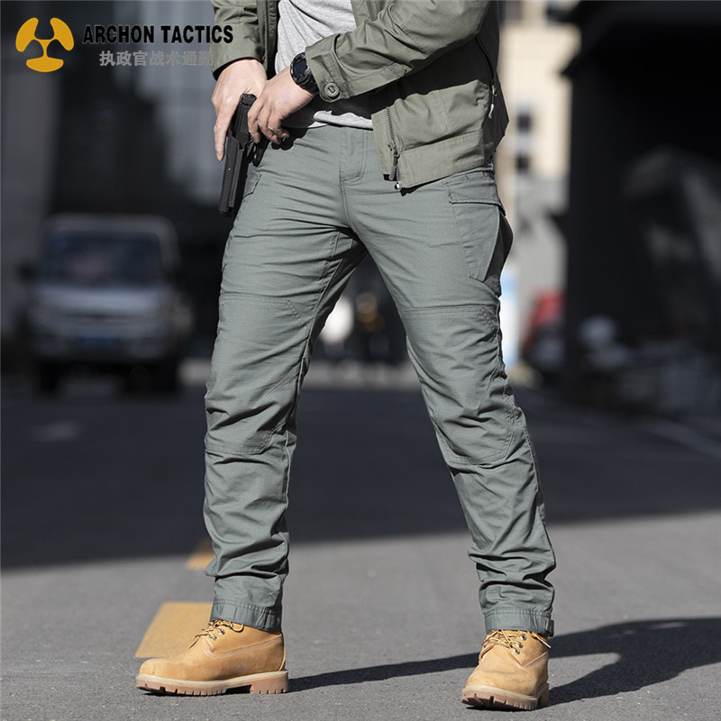 Archon tactical pants men's autumn and winter outdoor overalls training pants elastic waterproof wear-resistant multi-pocket pants