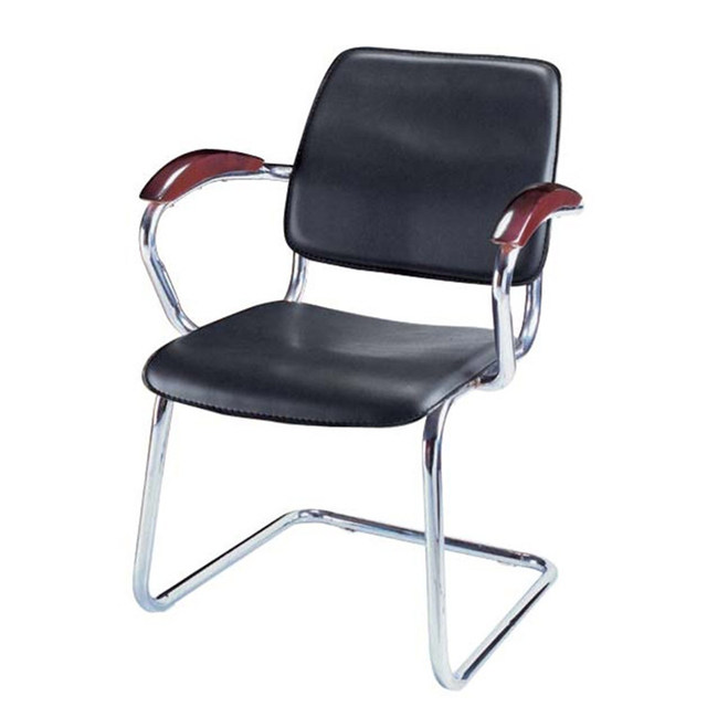 Conference chair, training chair, computer office chair, hard leather chair, staff chair, reception desk chair, thick leather hardware small chair