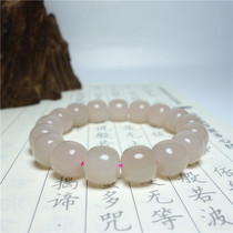 Yujiaren Studio Xinjiang Hetian jade lotus powder thick powder old matte bracelet bracelet oil fine powder