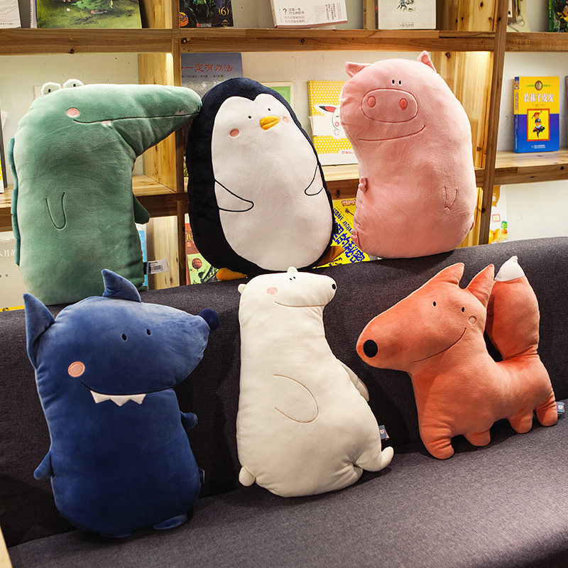 Ins Nordic style girl heart sofa pillow cushion pillow female car living room bedside office cute pig