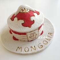 Mongolian Featured Game Chess Pure Goat Felt Emulation Mongolia Bag Model Galaha True Goat Bone Head Entertainment Chess Gift