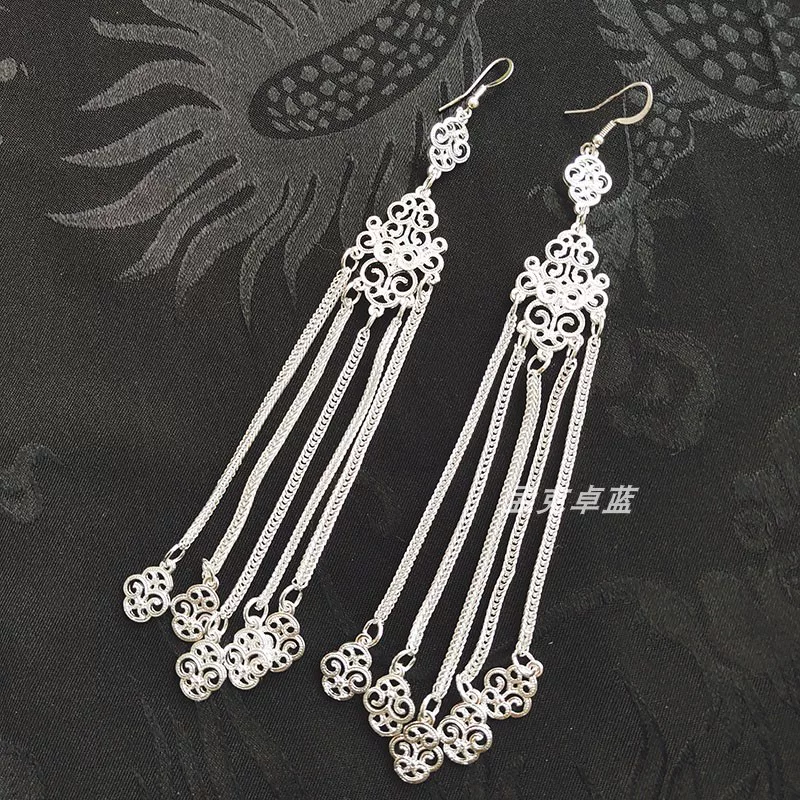 Retro classic earrings, silver 925 sample