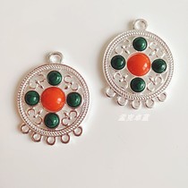 diy hanging accessories Alloy Ornament Accessories Earrings Headwear Flow Su Pendant Retro Wear string Everest Ethnic Wind Clothing Nail Beads