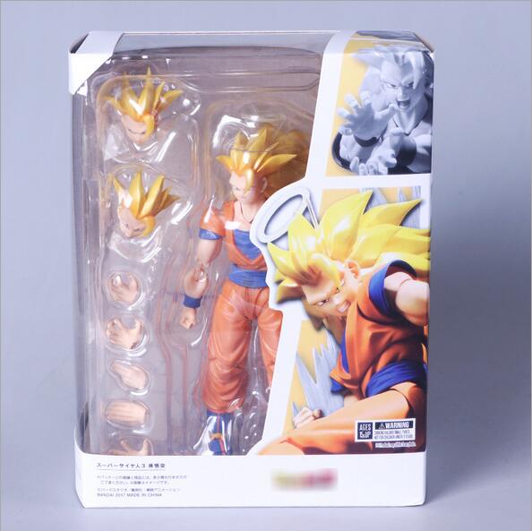 Dragon Ball Z PVC Figure Model Super Saiyan 1 Wake Son Goku Adjustable Statue