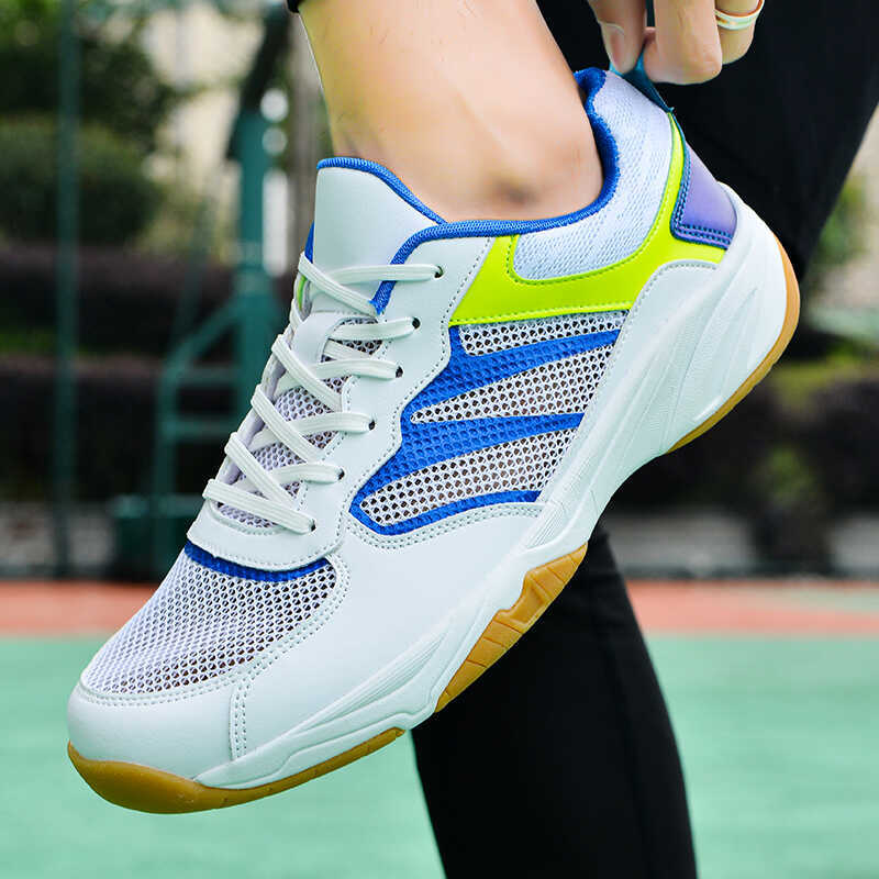 2025 Summer Single Mesh Lightweight Breathable Rebound Tennis Badminton Shoes for Men and Women Professional Training Table Tennis Shoes