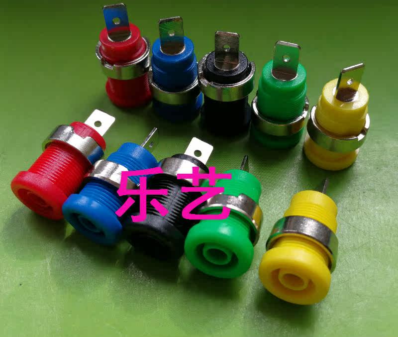 High pressure resistant with CE certified panel to install full copper 4mm jack post head banana plug socket terminal