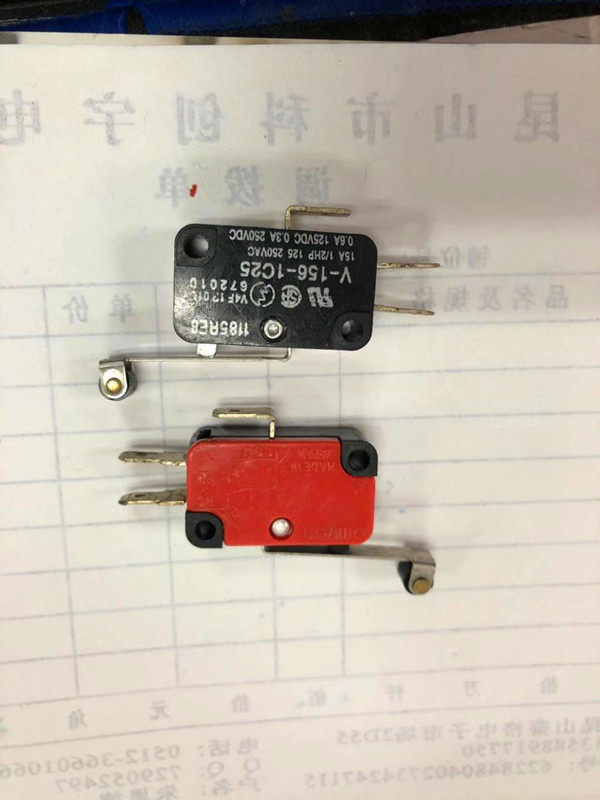 Travel switch V-156-1C25 plastic roller stainless steel handle micro switch All copper high quality switch