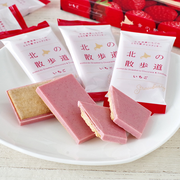 Japan Direct Mail Morimoto Hokkaido Specific Strawberry Chocolate Sandwich Cookie 8 Boxes 2 Boxes