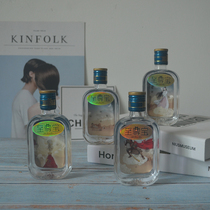 Wine version of Xijiu 100ml creator glass bottle 4 42 degrees combination decoration collection