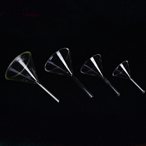 Small caliber transparent glass funnel home large aperture long neck glass funnel Small number laboratory tapered funnel