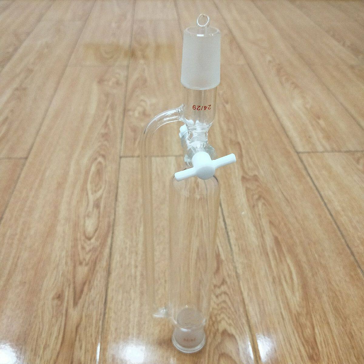 Polytetrafluoroethylene constant pressure drop liquid separation funnel laboratory funnel glass pear-shaped spherical column type 250ml500