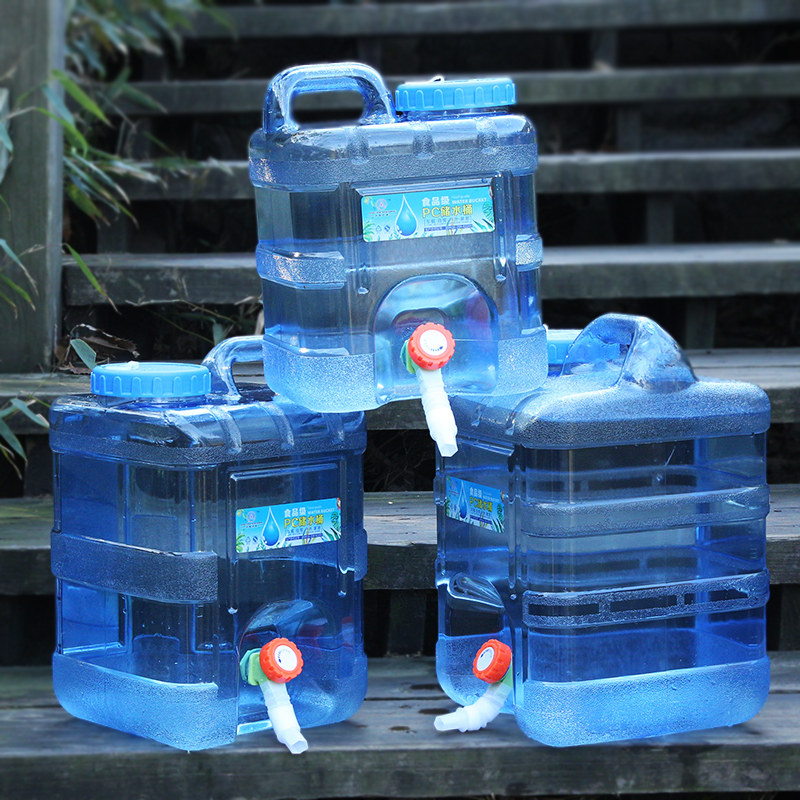 Kongfu Tea Tea Road Upper bucket upright square outdoor self driving swimming bucket Home Bucket Food Grade Drinking Water