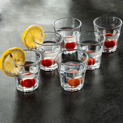 【宏虎】耐高温玻璃八角杯150ml*6