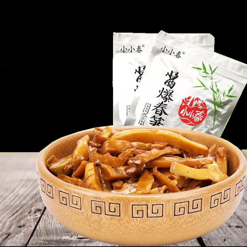 xiao terkterk sauce explosion bamboo shoots you men sun kai dai ji shi bags xia fan cai cold red snacks zhu sun si fresh
