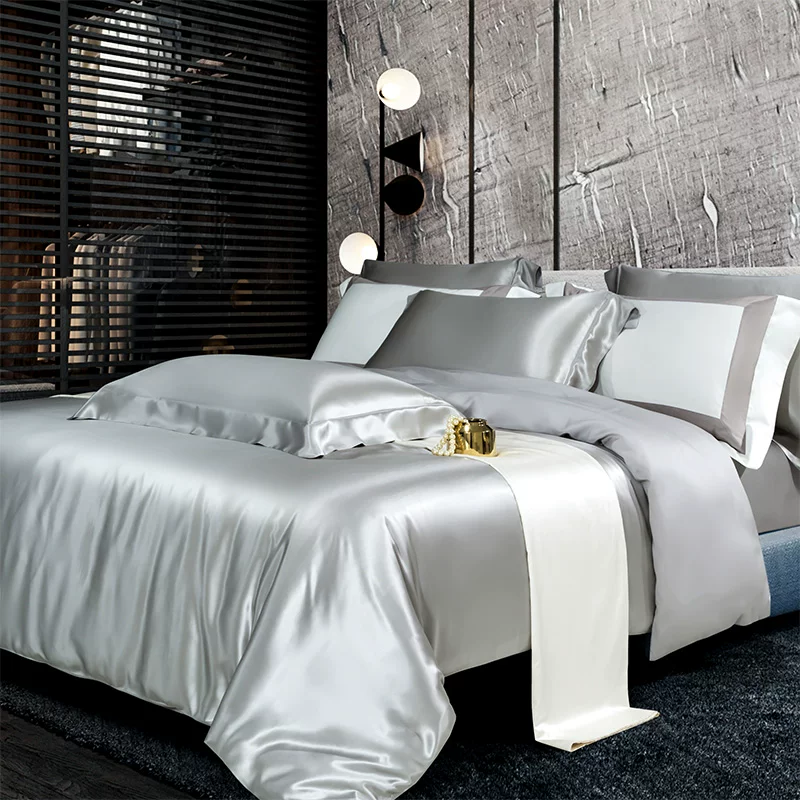Silk set, bedspread, sheet, duvet cover, 4 piece set, custom-made