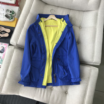 Spring - dress new wind - proof rain - proof short windwear raincoat and jacket outdoor tourist charger dress