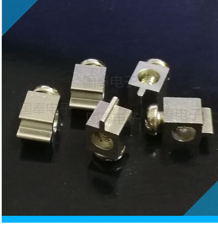 Copper wiring terminal wiring terminals M4 copper terminals 6 * 6 * 7 Total height 9 7