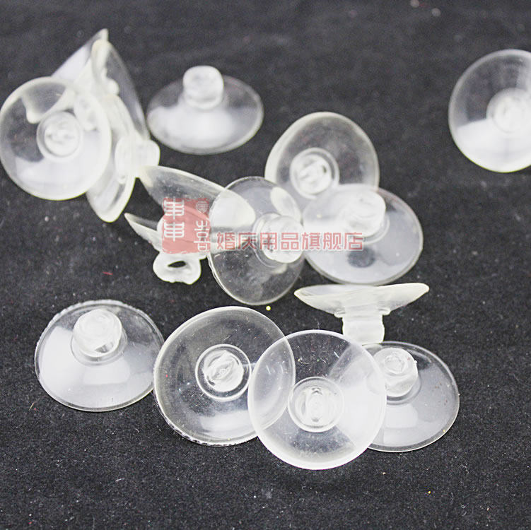 婚车装饰吸盘/玻璃吸盘/透明塑料吸盘/DIY吸盘
