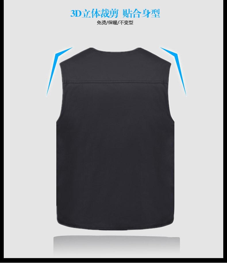 Marc nam mùa đông cộng với nhung ấm áp áo vest cotton nhiều túi cộng với tóc dày bố bên trong và bên ngoài mặc vest vest nam trung niên