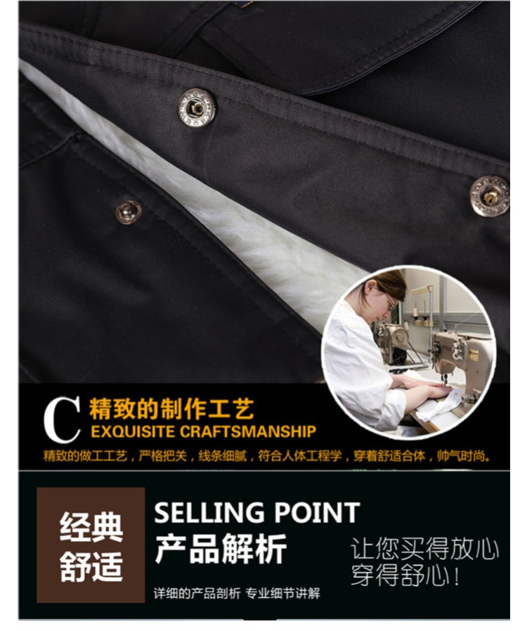 Marc nam mùa đông cộng với nhung ấm áp áo vest cotton nhiều túi cộng với tóc dày bố bên trong và bên ngoài mặc vest vest nam trung niên