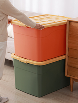 Storage box plastic extra large household clothes storage box thick desktop storage box transparent clothing finishing box