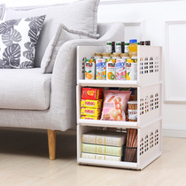  Wardrobe layered partition storage rack Plastic compartment Snack clothes storage rack Finishing storage basket storage rack
