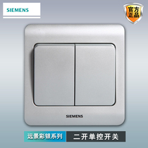 Siemens Diopen Single Control Switch Panel Vision Color Silver 86 Type Home Wall Mounted Dilianz Single Control Electric Light Switch