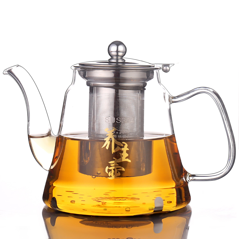 Health kettle High borosilicate glass kettle open fire with lid electrical pottery suit household heat and high temperature brewing tea straight fire pot