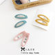 Korean version of the new yellow children's BB clip basic hair clip cute girl baby bangs hair clip hair accessories simple headwear