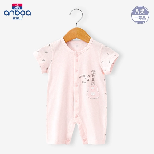 Хлопковая летняя одежда для раннего возраста для новорожденных, детское тонкое боди, короткий рукав