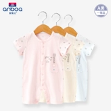 Хлопковая летняя одежда для раннего возраста для новорожденных, детское тонкое боди, короткий рукав