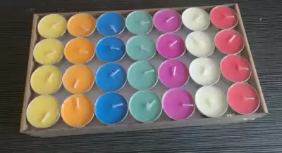 Ghee lamp colorful smokeless butter lamp 4 hours colorful 112 grain butter lamp candle Buddhist supplies Temple candle