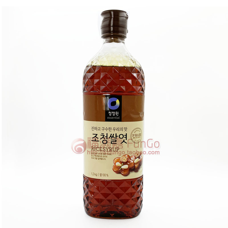 South Korea imported condiment Qingjingyuan rice syrup malt syrup water Yi cooking high sugar 1200g bottle