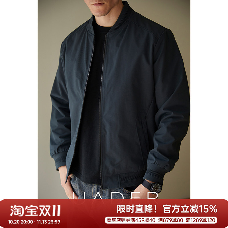 Uader Baseball Collar Jacket Men's 26 Autumn and Winter New American Casual Pilot Jacket Commuter Wrinkle-Resistant