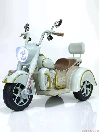 儿童摩托男女宝宝 2到10岁电动三轮车亲子双人小孩电瓶车大童包邮