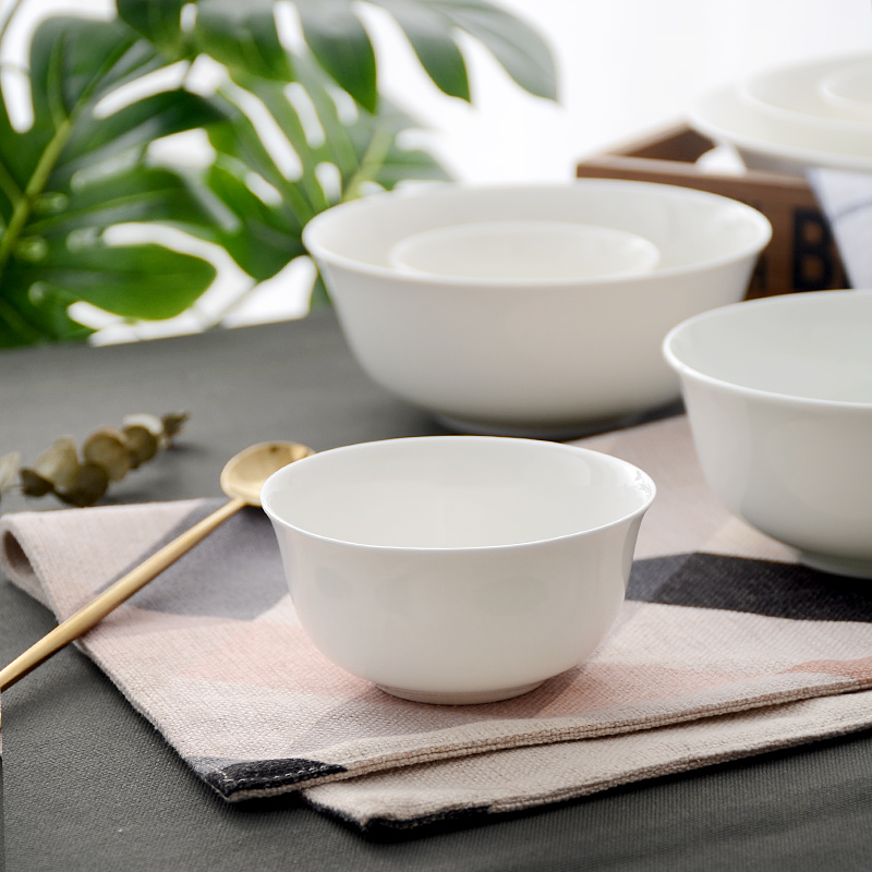 White ipads bowls mercifully rainbow such as bowl rice bowls of household small bowl of soup bowl ceramic bowl five inches eat rice bowl microwave bowl