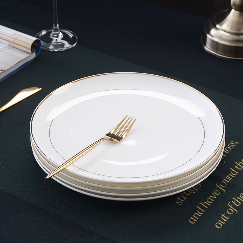 Steak dishes white household ipads porcelain dish dish dish up phnom penh hotel western - style food tableware flat white porcelain dinner plate