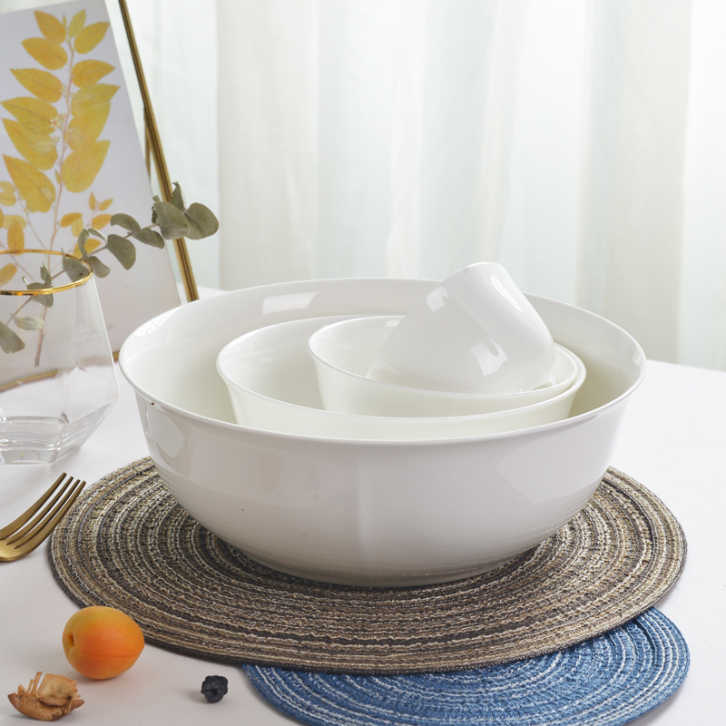 Tangshan ipads bowls home 9 inches big bowls of large porcelain tableware soup bowl two large bowl to eat rainbow such as bowl bowl in the kitchen